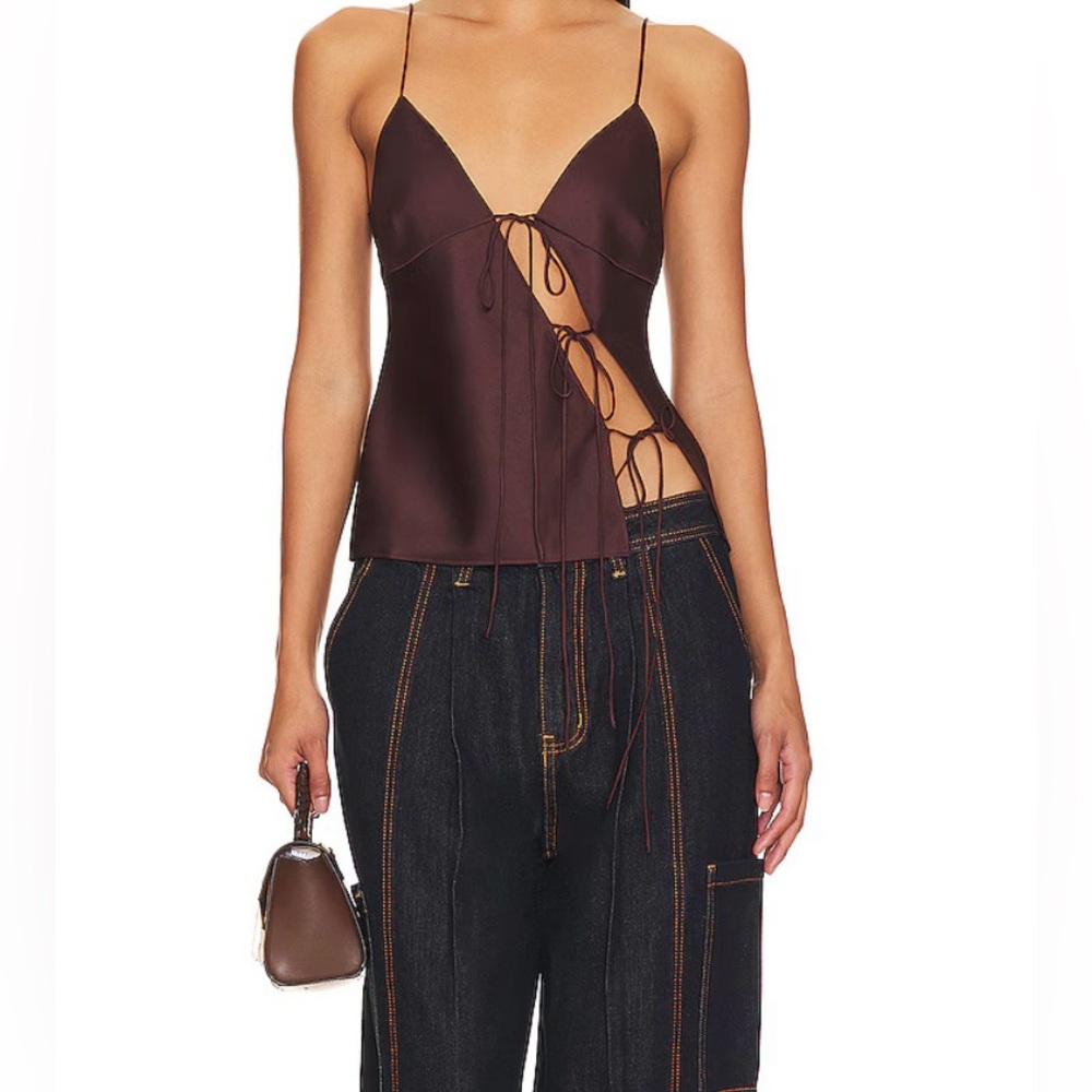 NWT Lioness Mariah Cami Top Brown Size 8